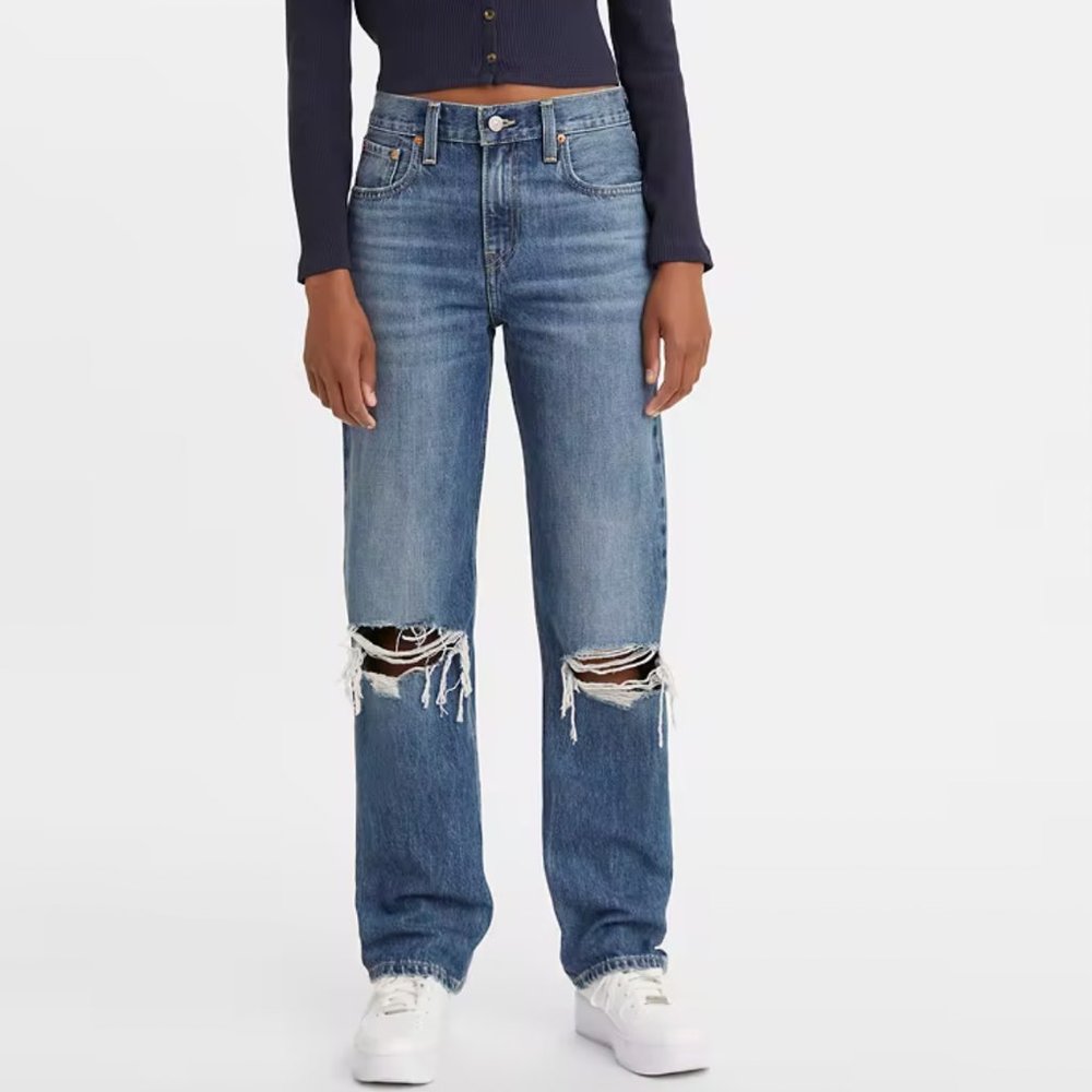 LEVI'S Low Pro Straight Breathe Out High Rise Size 31